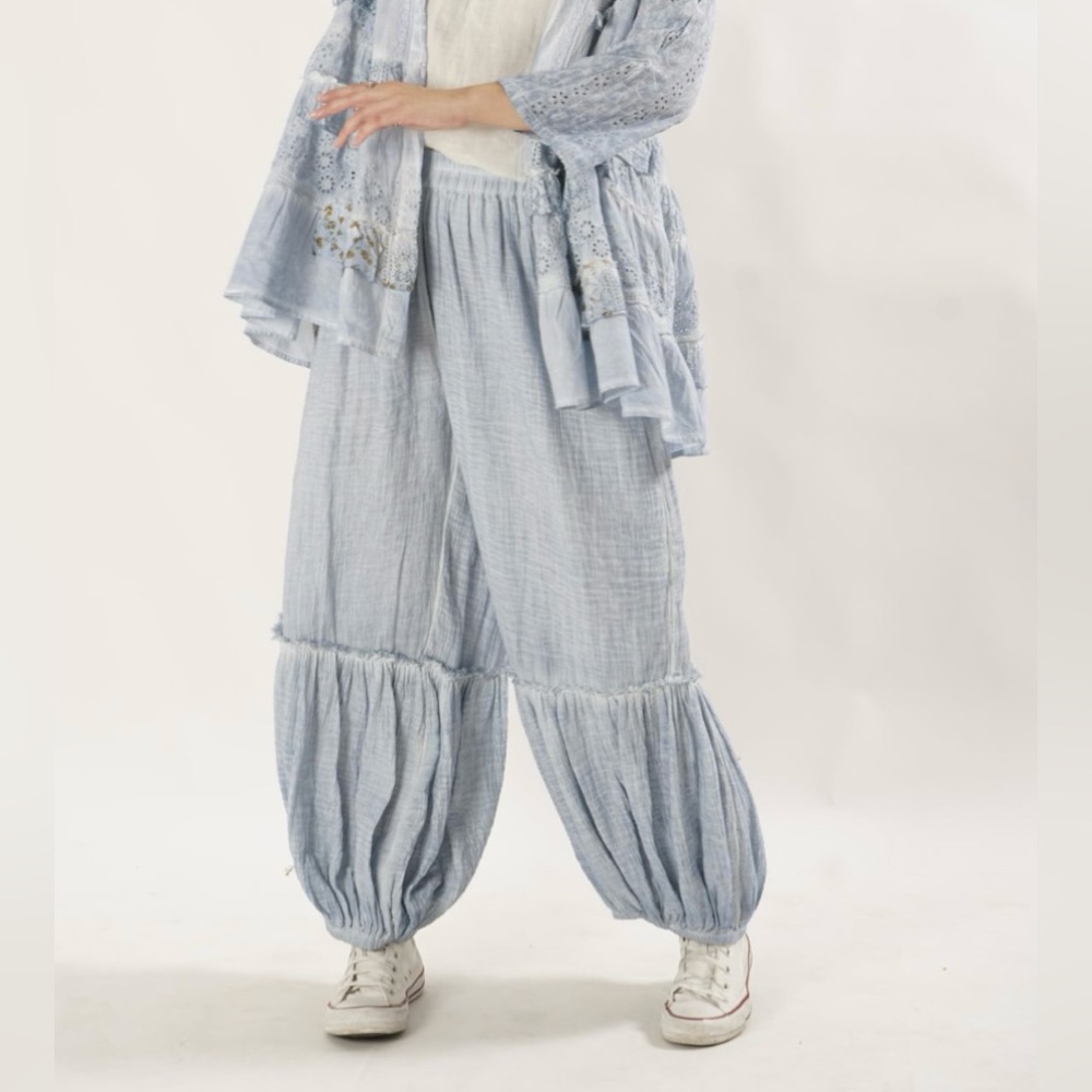Light Blue Bohemian Pants